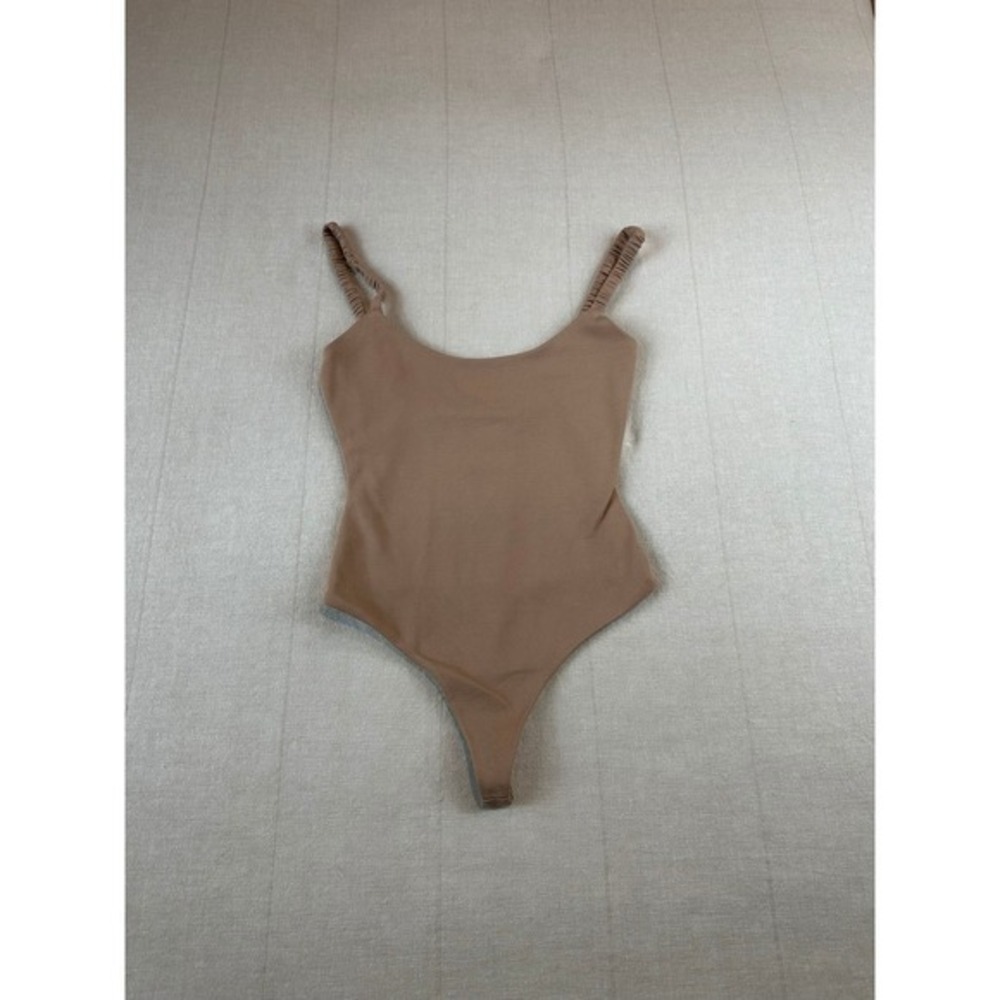 Lovers and Friends | Lauren Bodysuit Ruched Strap Tan | Women's XS